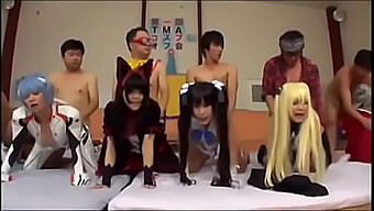 Asian Cosplayers Indulge In A Wild Orgy