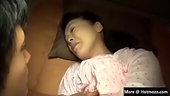 Hot Japanese Milf Gets Fucked By Stepson In Front Of Her Husband