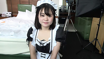 Japanese Teen Coeds In Maid Uniforms Engage In Oral And Anal Sex, With No Censorship