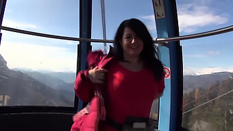 Public Cable Car Encounter With A Stranger Leads To Intense Anal Sex And Cumshots