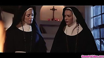 Two Blonde Nuns Indulge In Oral Pleasure With Each Other