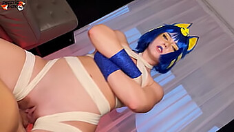 Sexy Cosplay Babe Gives Deepthroat And Fucking In Hd