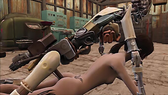 Un Robot De Dessin Animé Devient Coquin Dans Fallout 4