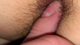 Hairy Wife'S Homemade Anal Play