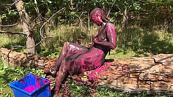 Adorable Girl Gets Covered In Mud And Gunge In Hot Pink