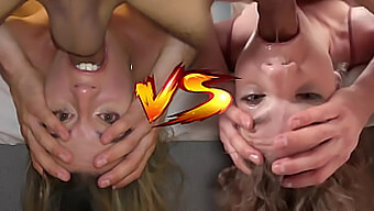 Små bryster, stor pik: Eveline Dellai vs Sabrina Spice i en hård og hardcore showdown