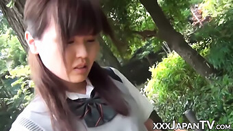 Japanese Teenage Girl Explores Her Pleasure Through Her Panties