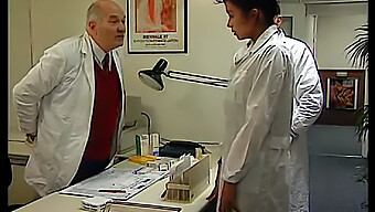 Doctor With Large Breasts Performs Anal Examination