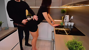 Amateur Couple Engages In Homemade Kitchen Sex With Intense Orgasm