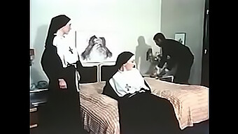 Vintage Nuns Indulge In Naughty Threesome And Handjob Action