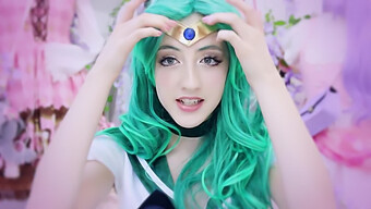 Beckii Cruel'In Baştan Çıkarıcı Sailor Neptune Cosplay'I Nefesinizi Kesiyor