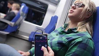 Pov Train Ride To Public Female Orgasm Using Remote-Controlled Vibrator