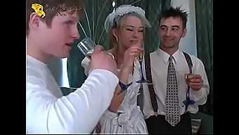 Russian Bride'S Friends Join In For Some Friendly Pussy Fucking