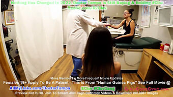 Tampa Examines Aria Nicole And Angel Santana'S Natural Big Breasts During Their First Ever Gynecological Examination